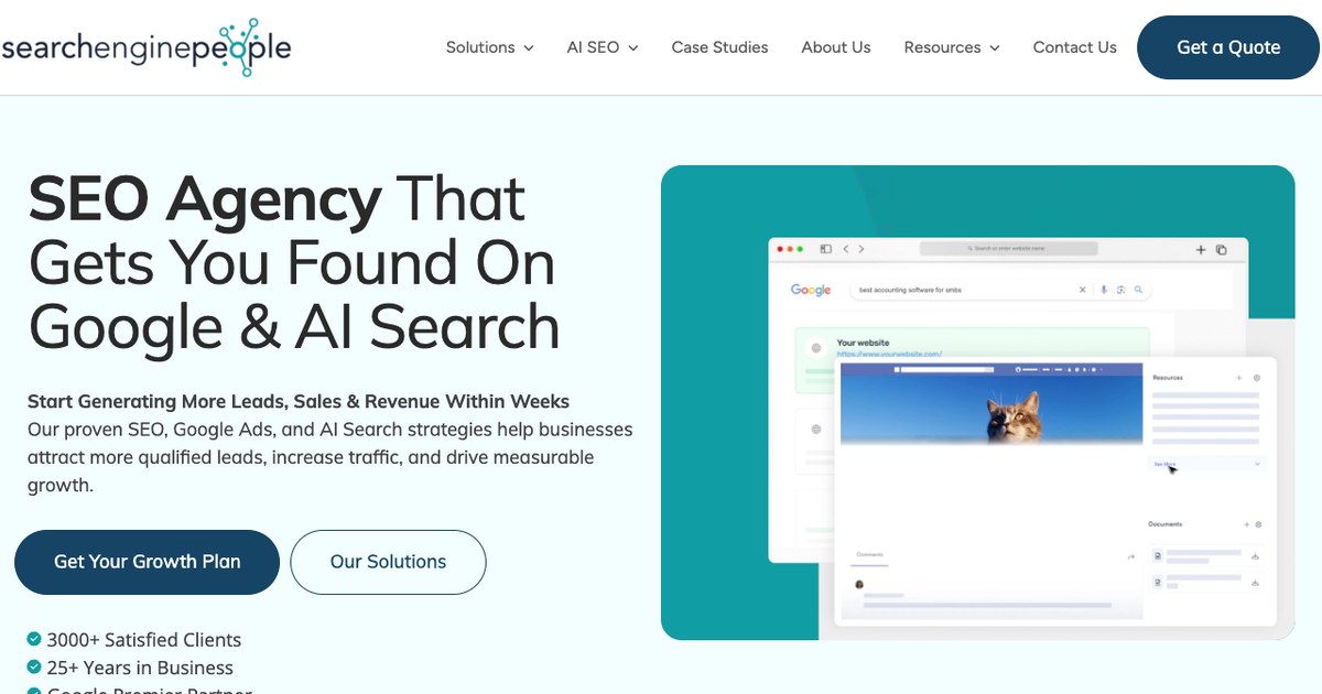 Search Engine People SEO company Canada website