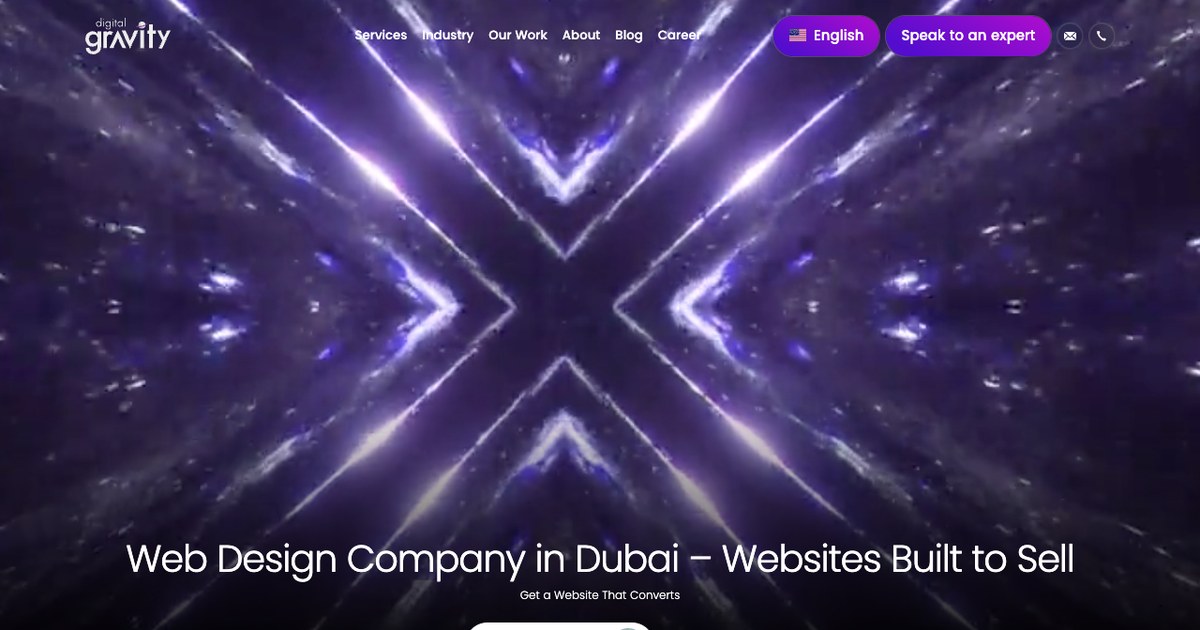 Digital Gravity SEO company Dubai website