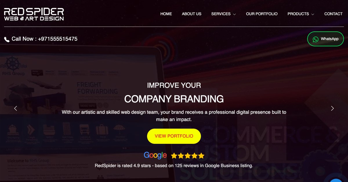 RedSpider SEO company Dubai website