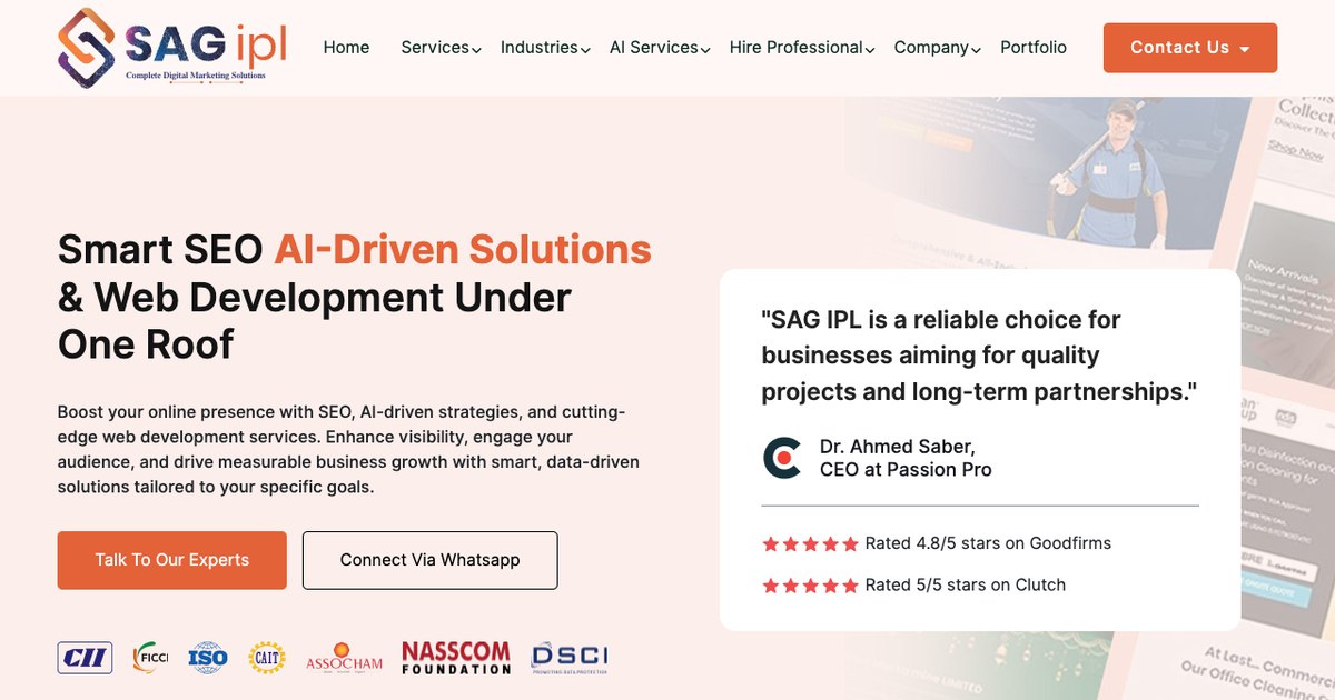 SAG IPL SEO company India website