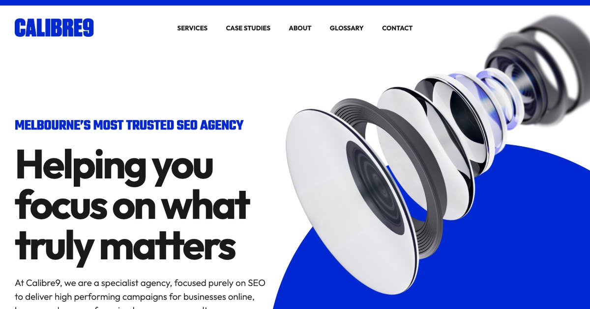 Calibre9 SEO company Melbourne website