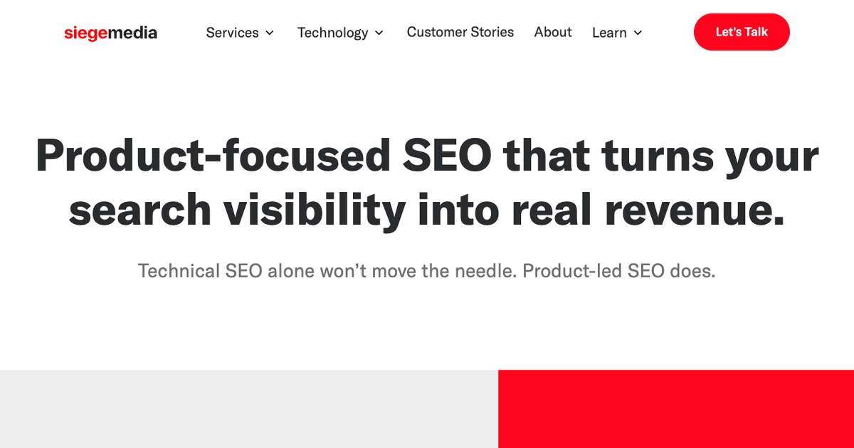 Siege Media SEO company USA website