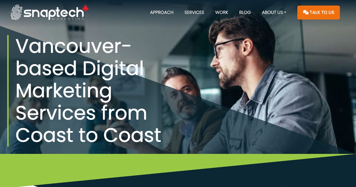 Snaptech Marketing SEO company Vancouver website