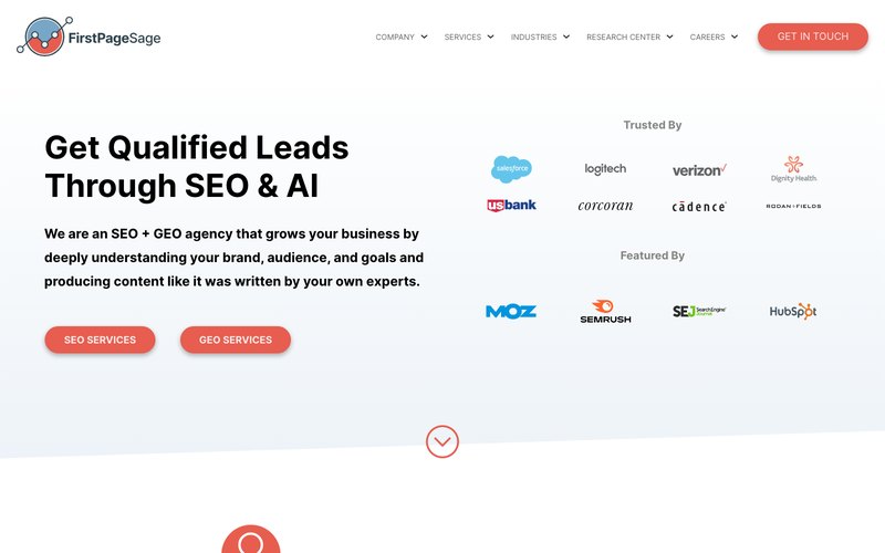 First Page Sage homepage