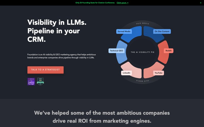 Foundation homepage