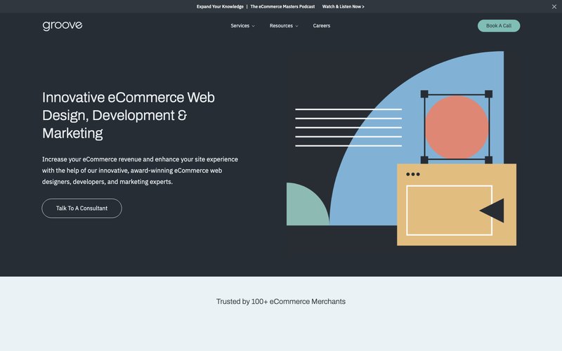Groove Commerce homepage
