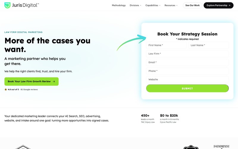 Juris Digital homepage