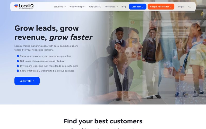 LocaliQ homepage