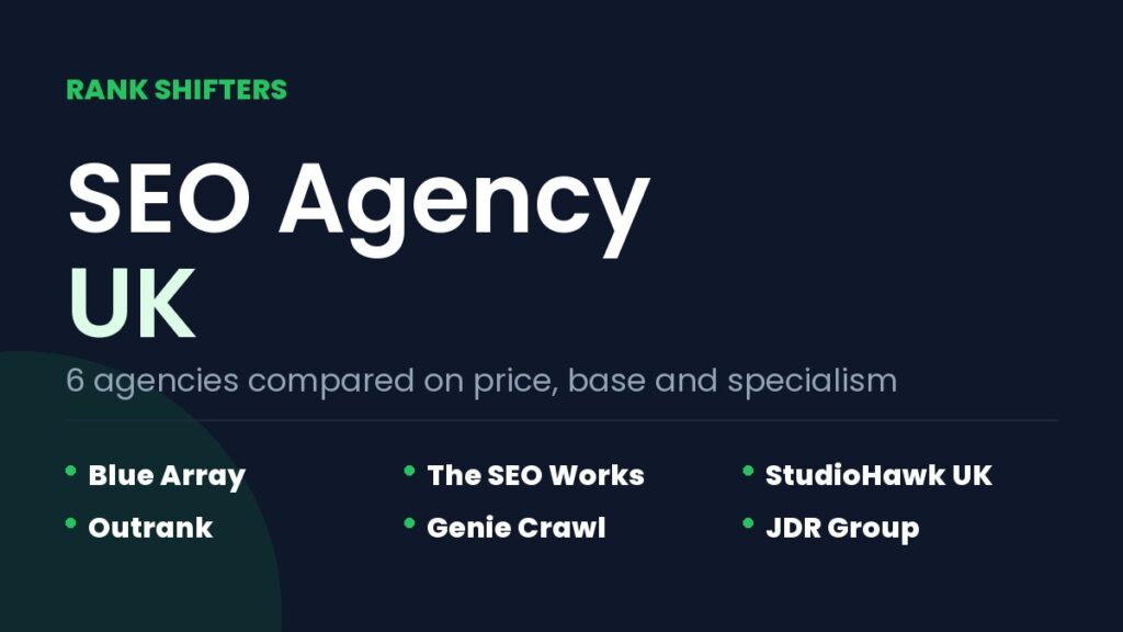 SEO agency UK: six agencies compared