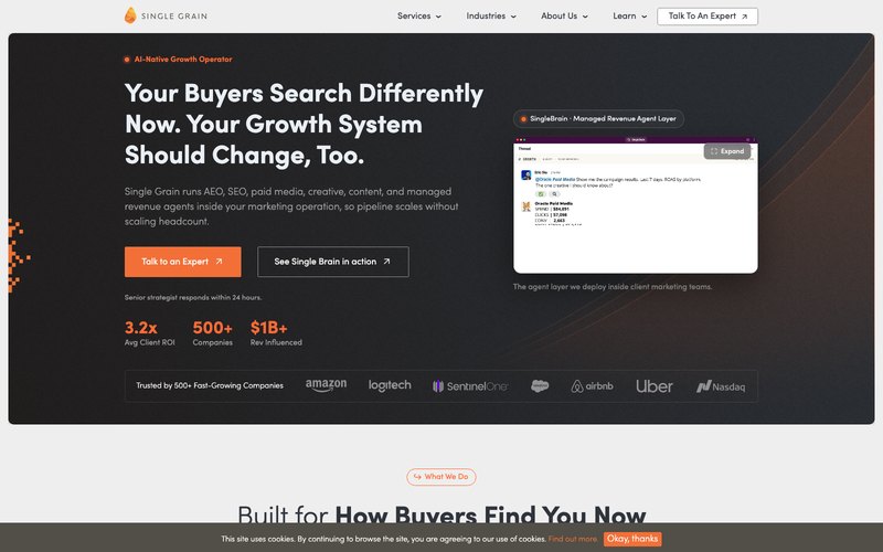 Single Grain homepage