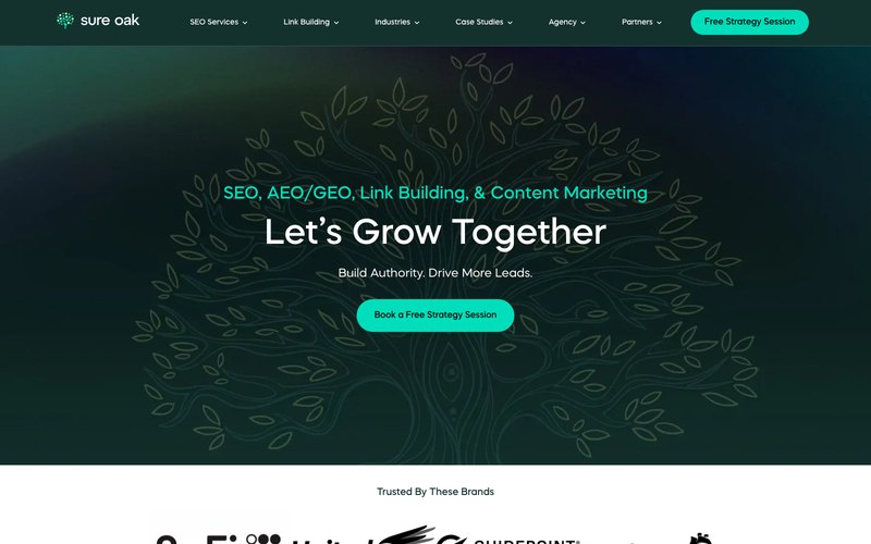 Sure Oak homepage